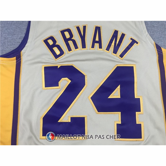 Maillot Los Angeles Lakers Kobe Bryant NO 24 Hardwood Classics 2008-2009 Blanc